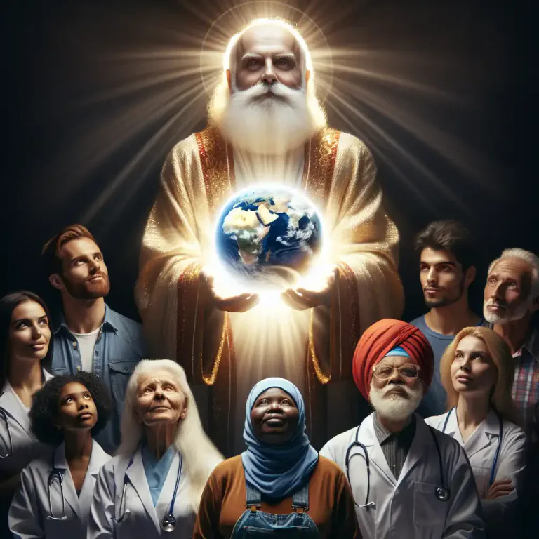 Visual representation of "omnipotence" - In a religious context, the power of God to do anything
