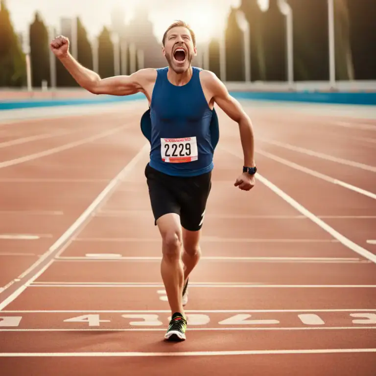 Visual representation of "cross a/the line" - To finish a race or reach the end of a journey