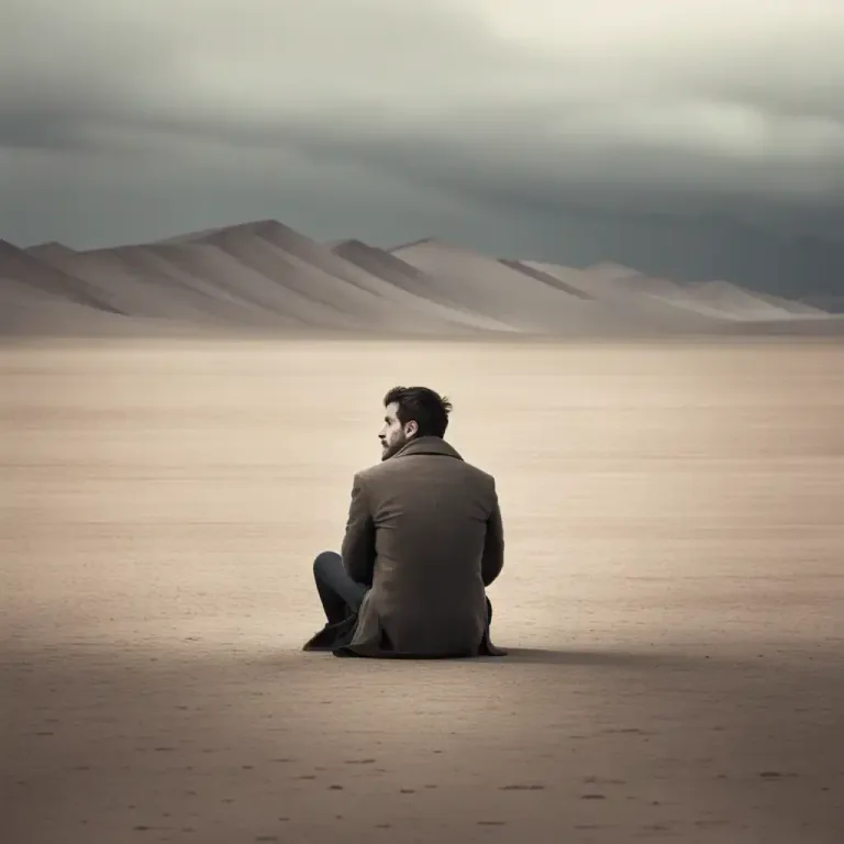 Visual representation of "wilderness" - A situation you experience when you are completely alone and have to deal with something difficult