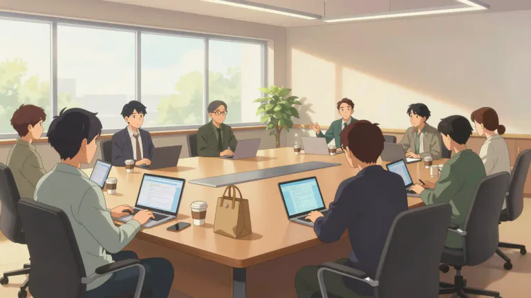 Visual representation of "reconvene" - To meet again or bring people together again at a later time or date
