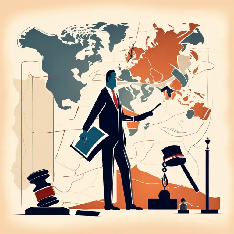 Visual representation of "the rule of law" - The idea that laws should govern a nation, and not individual government officials