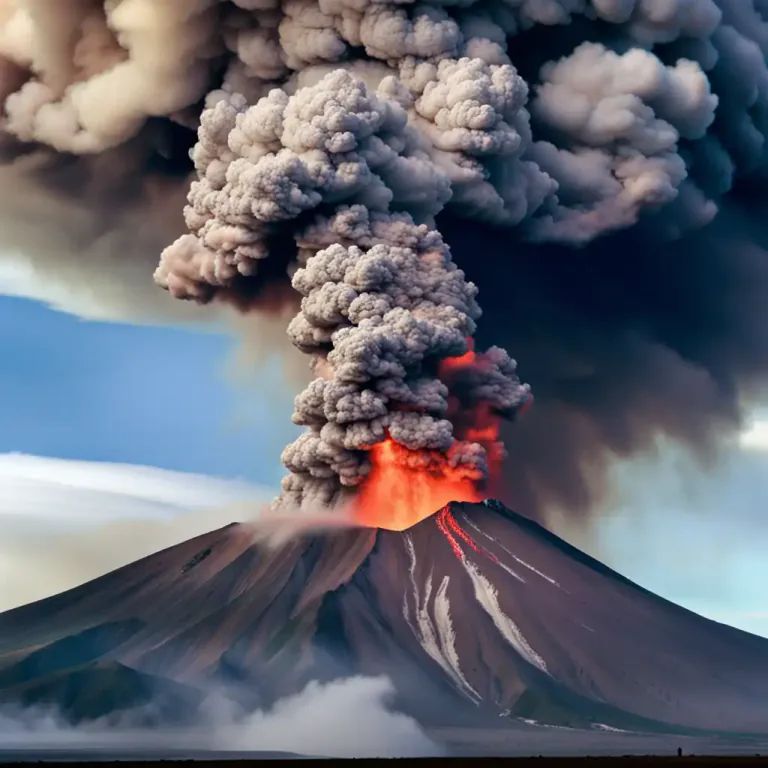 Visual representation of "plume" - A cloud of something, like smoke or dust, that is rising into the sky or spreading from a place