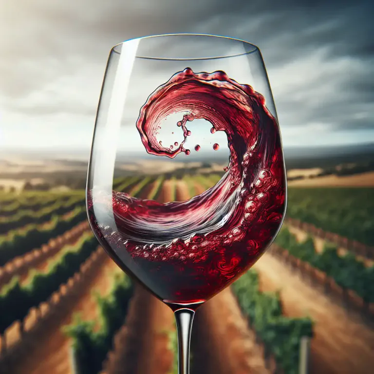 Visual representation of "tannin" - A composite of different substances that determine the color, taste and texture of wine.