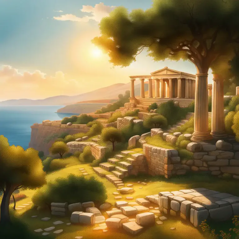 Visual representation of "arcadian" - Related to Arcadia, a region in Greece renowned for its idyllic landscapes.