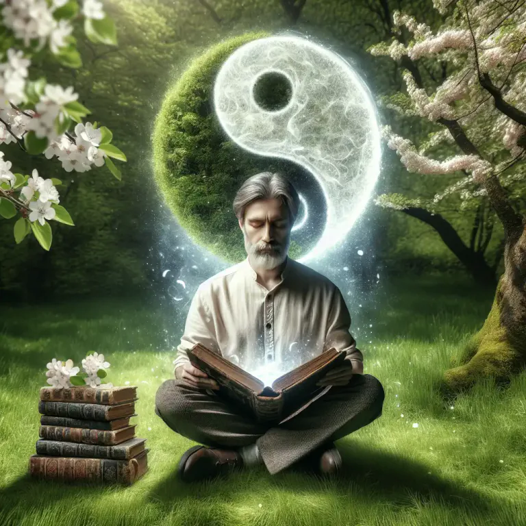 Visual representation of "taoist" - Related to or characteristic of the principles or philosophy of Taoism