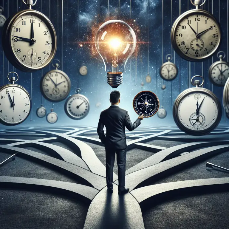 Visual representation of "decision" - The ability or tendency to make decisions quickly