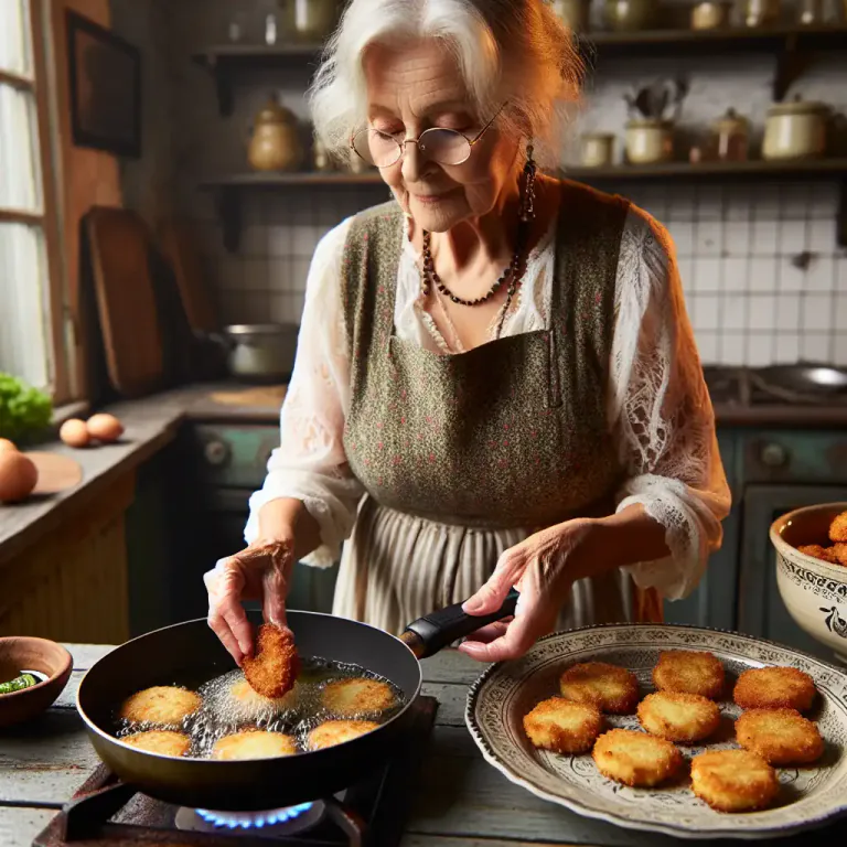 Visual representation of "cutlet" - In South Asian cuisine, a cutlet specifically refers to cooked vegetables, mixed with mashed potato and shaped into a flat disks, before being breaded and fried