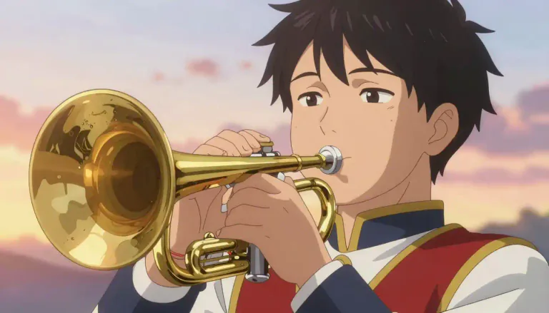 Visual representation of "bugler" - A person who plays the bugle