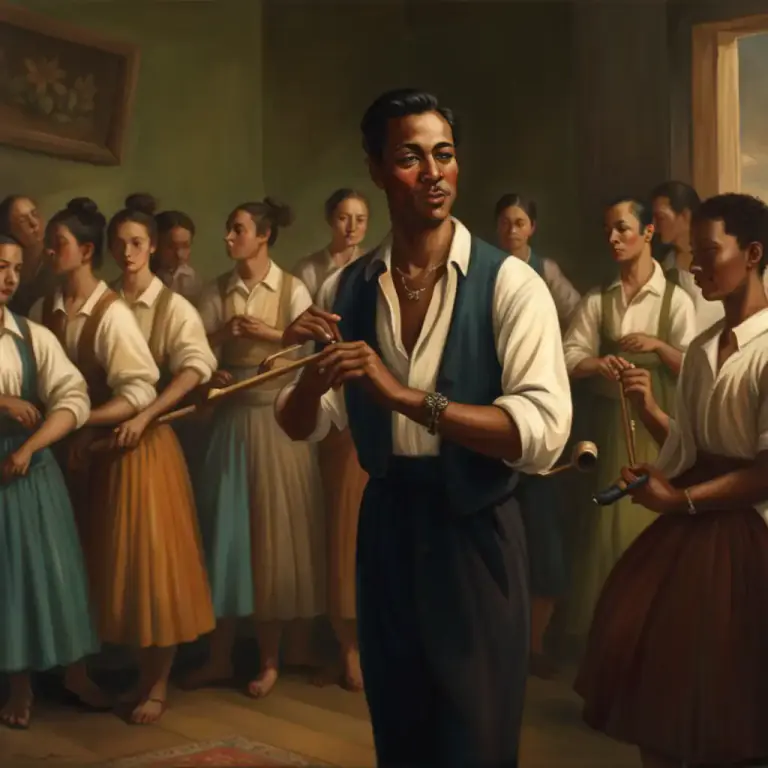 Visual representation of "pipe" - To play music on a pipe instrument.