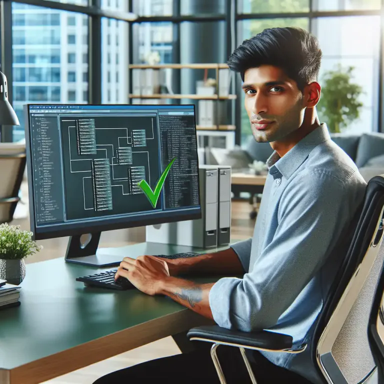 Visual representation of "declarative" - In programming, it refers to a style of coding where the logic is expressed without describing its control flow.