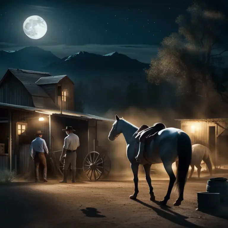 Visual representation of "rustle" - To steal cattle or horses