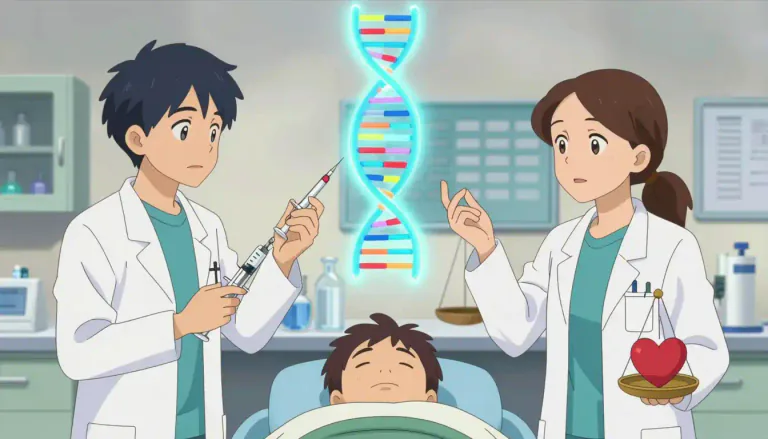 Visual representation of "bioethics" - An area of study that is concerned with the moral and ethical issues arising in biology and medicine