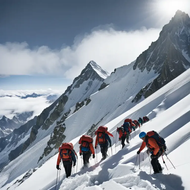 Visual representation of "alpine" - Of or related to the sport of mountain climbing.