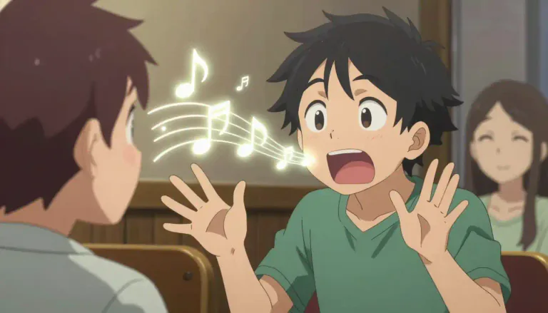 Visual representation of "rhapsodize" - To talk about someone or something with extreme enthusiasm.