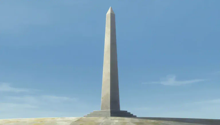 Visual representation of "obelisk" - A tall, four-sided narrow monument that ends in a point at the top