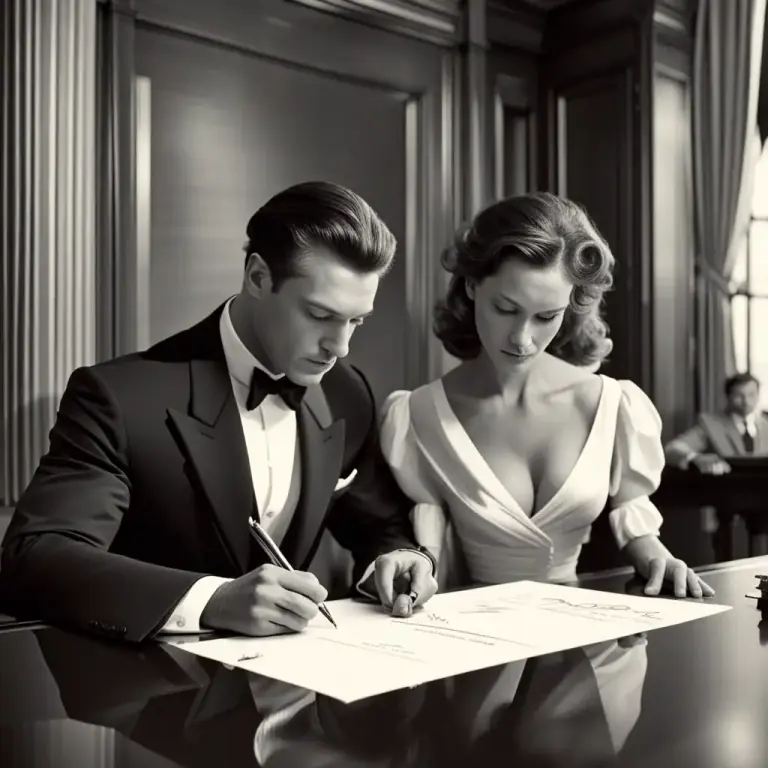Visual representation of "divorce" - To end your marriage by a legal process