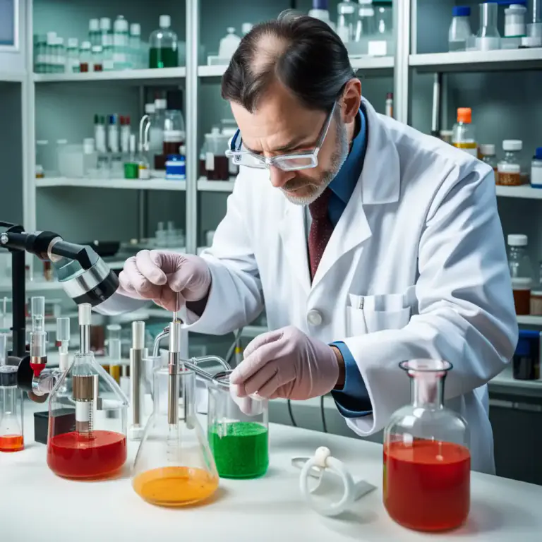 Visual representation of "formulate" - To make or prepare something, especially by mixing different things