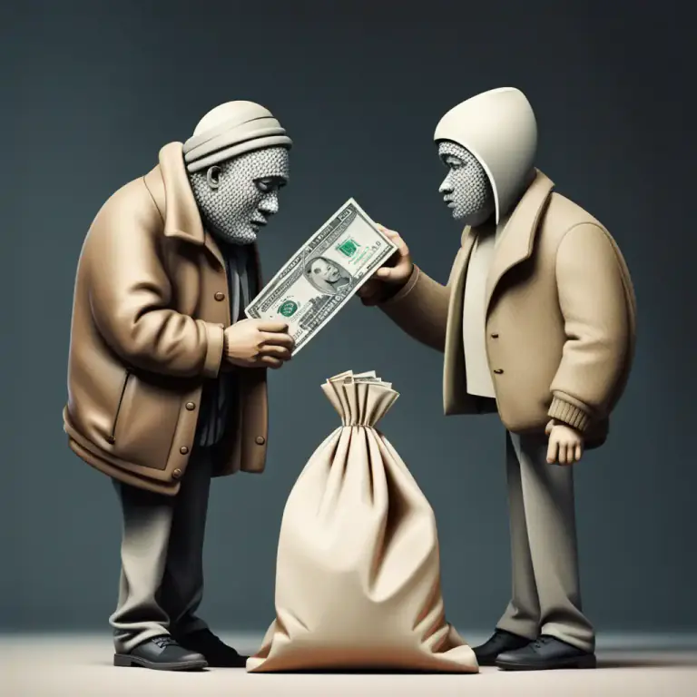 Visual representation of "by/under/on false pretences" - To perform an action or make other people do something using dishonest reasons or claims