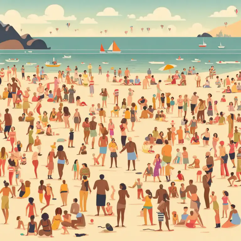 Visual representation of "flock" - To gather or move in a crowd