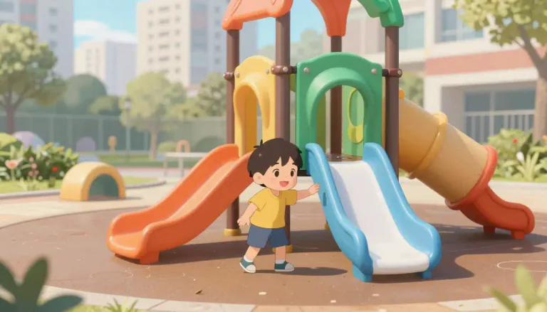 Visual representation of "kiddie" - A small child.