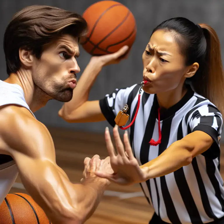 Visual representation of "foulness" - In basketball, the act of committing a foul