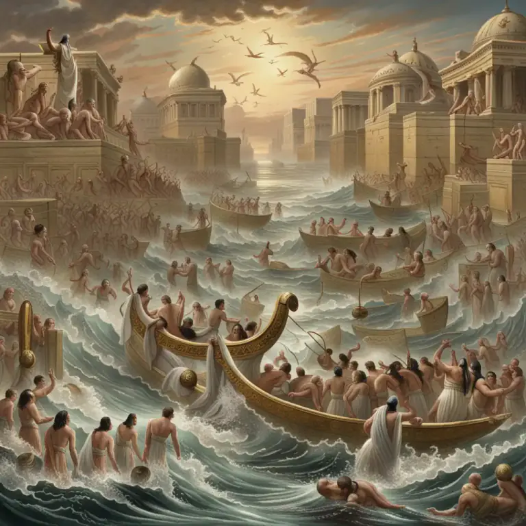 Visual representation of "nun" - In ancient Egypt, nun was the water that existed before the creation of the world, often associated with chaos.