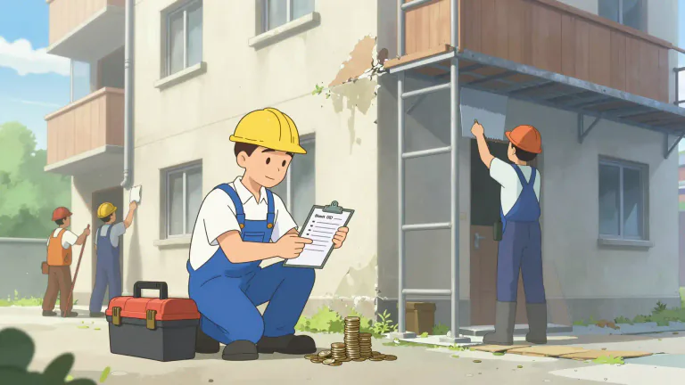 Visual representation of "upkeep" - Money needed for the regular repair and maintenance of buildings, equipment or any other things