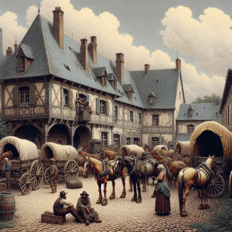 Visual representation of "khan" - An inn in some Eastern countries with a large courtyard that provides accommodation for caravans.