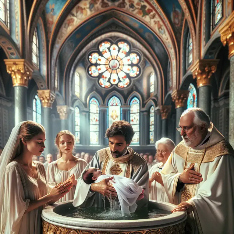 Visual representation of "ordinance" - A religious ritual or ceremony conducted by a church or religious institution