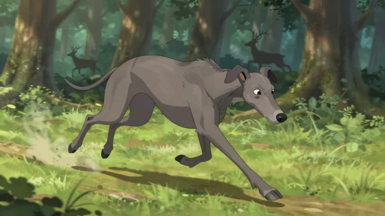 Visual representation of "deerhound" - A large dog breed known for its ability to hunt deer