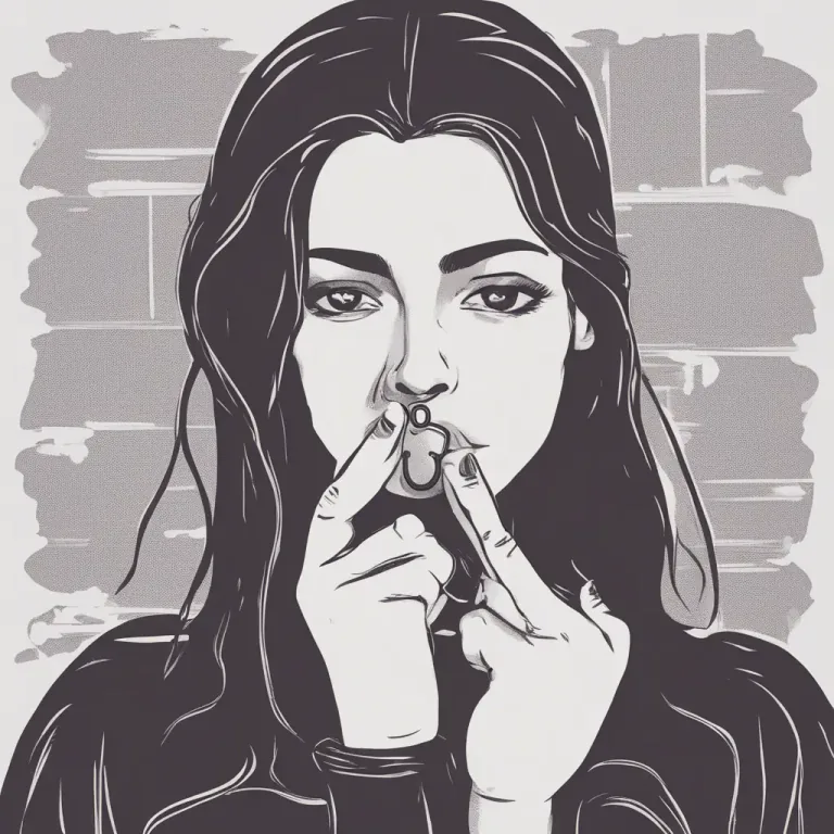 Visual representation of "my lips are sealed" - Used to express that one will keep a secret and not reveal it to others.
