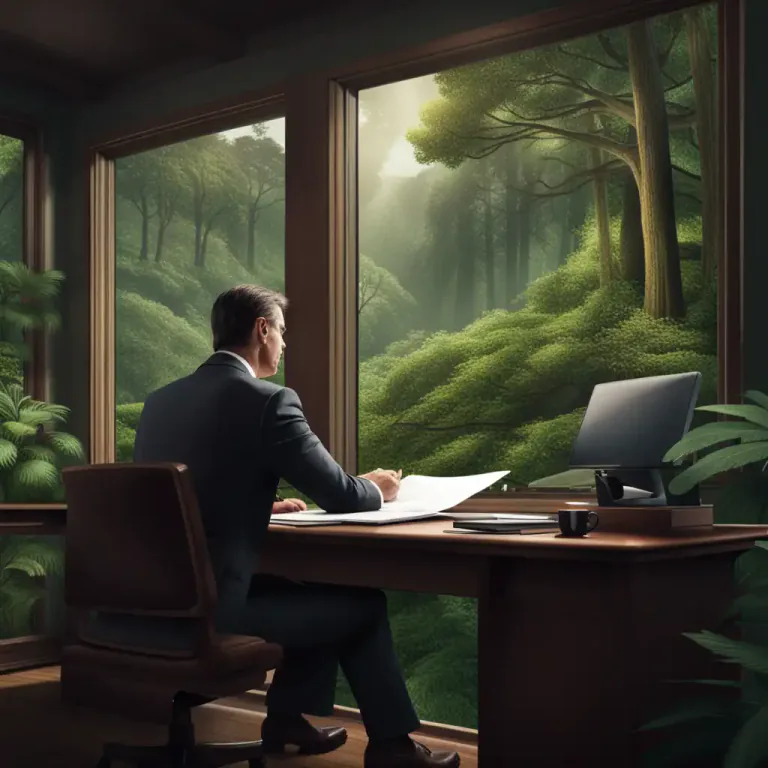 Visual representation of "not see the wood for the trees" - To focus too much on small details and not understand the bigger picture or situation