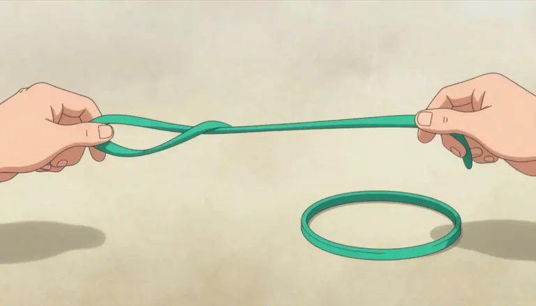 Visual representation of "inelastic" - In physics, it describes a body that does not return to its original shape after deformation when a force is applied.