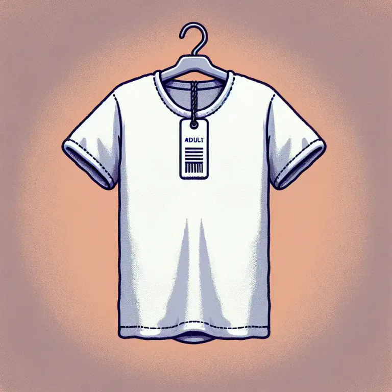 Visual representation of "large" - A size of clothing or other merchandise