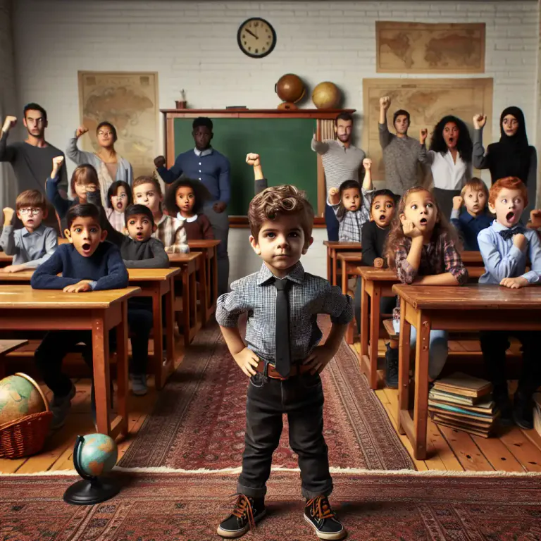 Visual representation of "runt" - A person who is small and weak