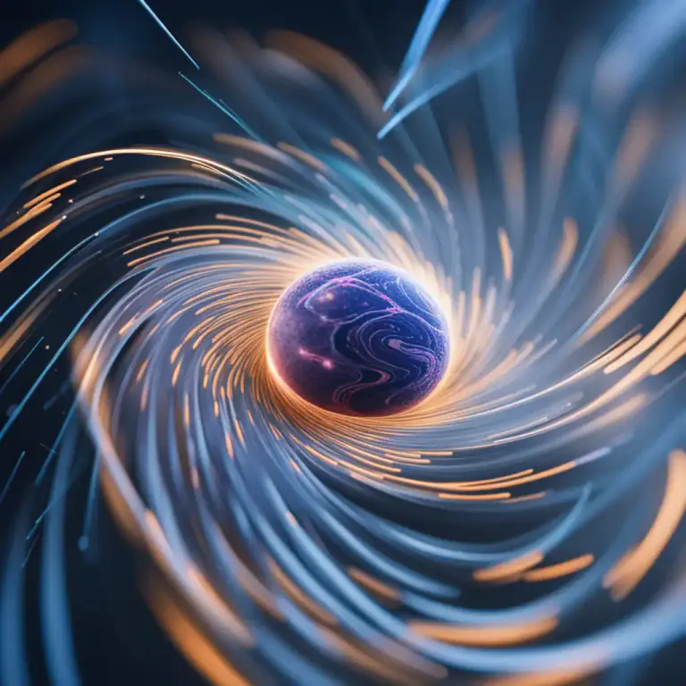 Visual representation of "indeterminacy" - A principle in quantum mechanics stating that both the position and velocity of a particle cannot be accurately measured at the same time.