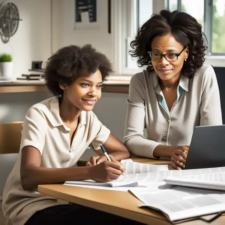 Visual representation of "mentor" - To guide or give advice or help to a less experienced person