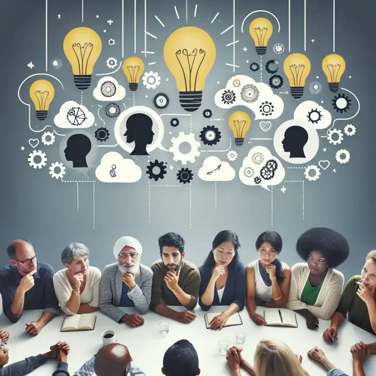 Visual representation of "ideate" - To bring an idea into existence or reality