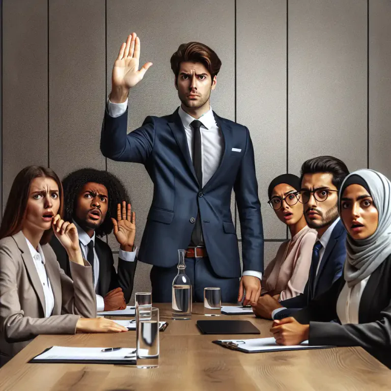 Visual representation of "audacity" - Rude or disrespectful behavior