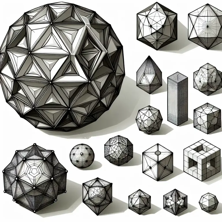 Visual representation of "polyhedral" - Relating to a polyhedron