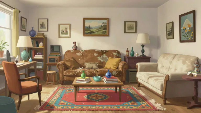 Visual representation of "miscellany" - A group or collection of different items mixed together