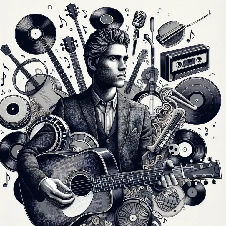 Visual representation of "americana" - A genre of American music that incorporates elements of various American roots music styles.