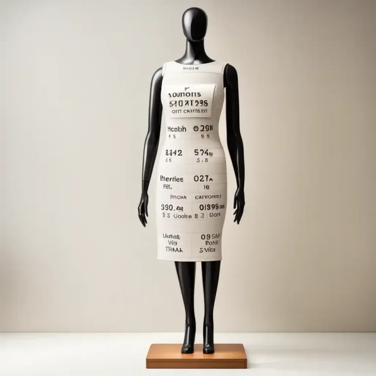 Visual representation of "four" - A size of garment or other merchandise denoted by four