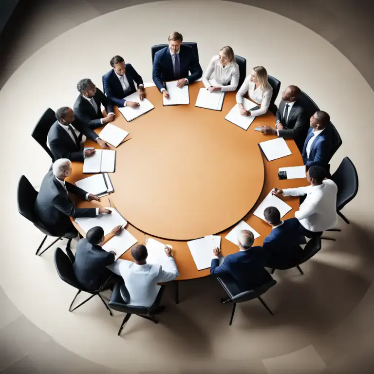 Visual representation of "first among equals" - A person or thing having equal rank with others but considered first in importance or position.