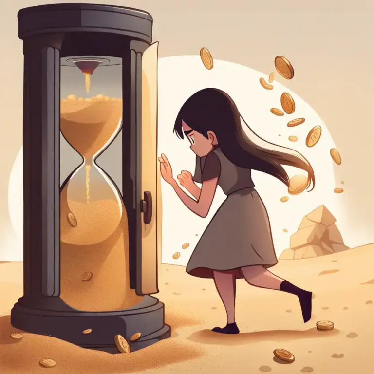 Visual representation of "your number is up" - Your time of luck or life is about to end