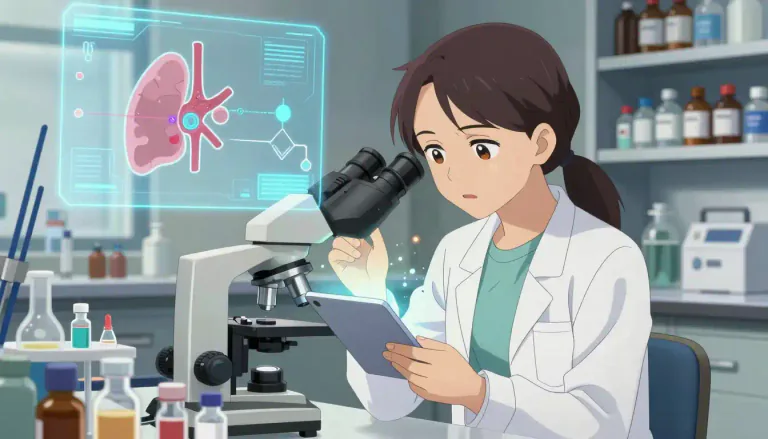 Visual representation of "pharmacologist" - A scientist who studies the effects, uses and actions of drugs