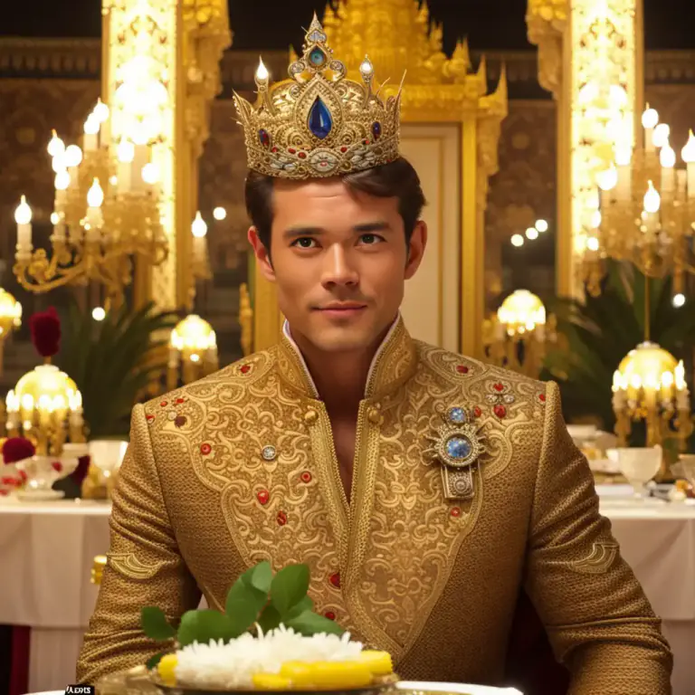 Visual representation of "royal" - Impressive and grand, like a king or queen