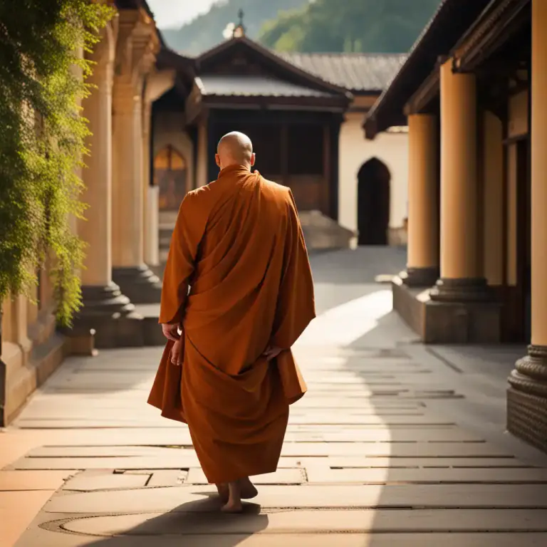 Visual representation of "clergyman" - A man who has taken religious vows and lives a religious life, but has not been ordained. This can include monks and brothers in religious orders.