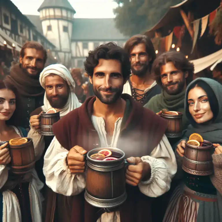 Visual representation of "bishop" - A type of hot drink or punch, often made with wine, oranges, and spices
