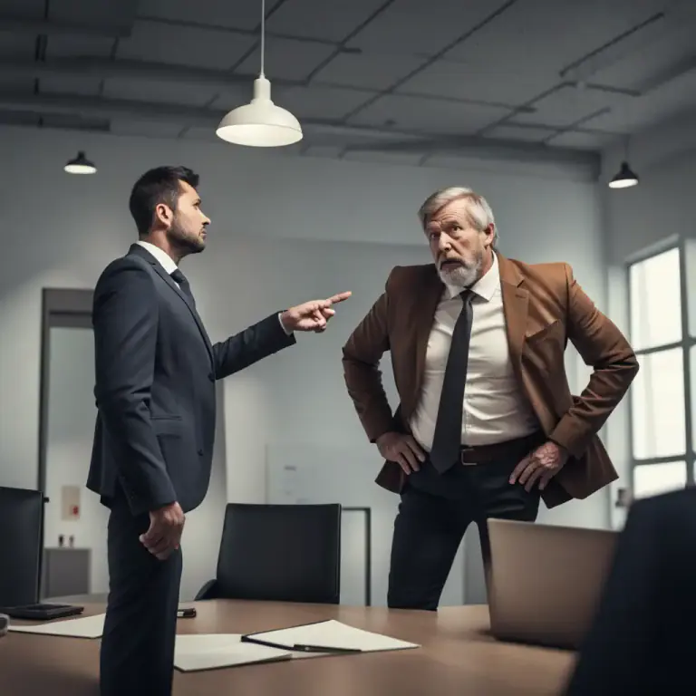 Visual representation of "talk down" - To speak to someone as if they are less intelligent or important